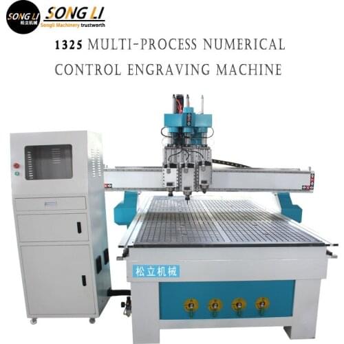 Fully automatic NC feeder multi-process panel furniture kitchen cabinet door engraving machine Punching and cutting
