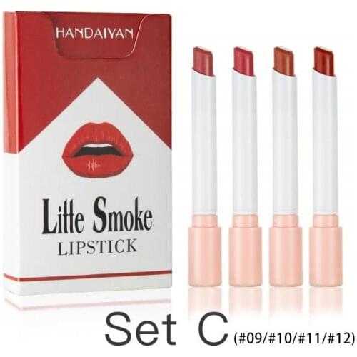 4 Colors Lipstick Cosmetics Lipstick Set Lip Tint Lip Gloss Waterproof Maquillaje Matte Long Lasting Make Up Pomade Makeup TSLM1