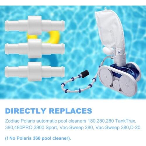 Durable Pool Cleaner Hose Hose Nuts Three-piece Replacement Part Durable Pool Cleaning Hose Rotating Easy To Install