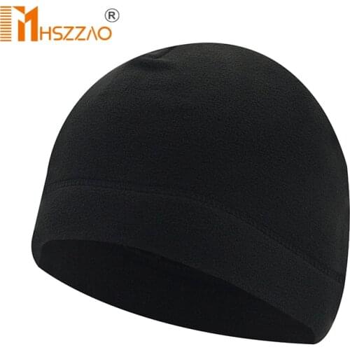 Thickened Polar Fleece Cap Windproof Cold and Warm Mountaineering Riding Double-Layer Warm Hood Hat Lining Outdoor Skiing Warmt