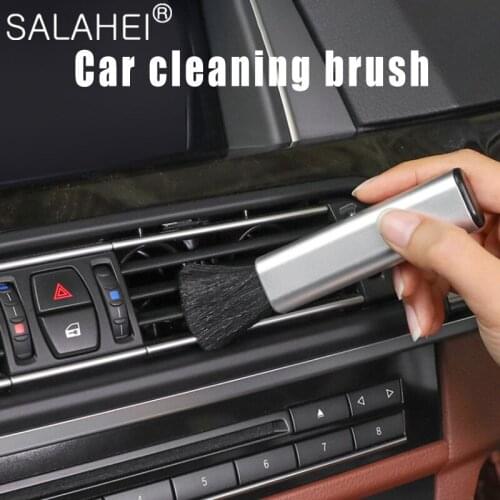 Car Conditioning Air Outlet Brush Retractable Cleaning Brush Plastic Handle Auto Goods Accessories Interior Multi-purpose Brush