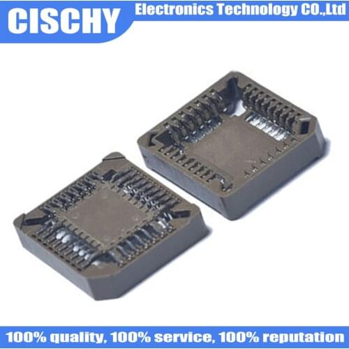 SMD IC Block 28P 32P 44P 52P 68P 84P PLCC44 PLCC28 PLCC32 PLCC52 PLCC68 PLCC84 brown seat 44 core chip SMD PLCC socket 5pcs/lot