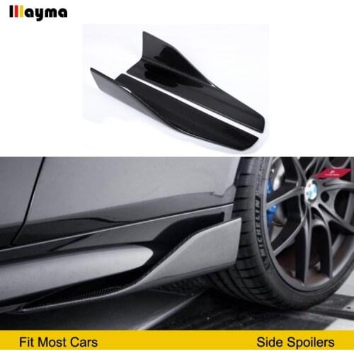 Sport style carbon fiber side skirts for bmw 5 series 520i E60 M5 F10 M tech G30 side spoiler wing Z4 E89 cf side skirt 2pcs