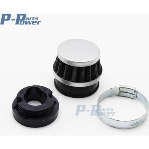Steel Pod Air Filter Cleaner + Carby Adaptor 43 47 49cc Mini Bike PIT Dirt Pocket Quad Bike ATV Rocket Scooter NEW