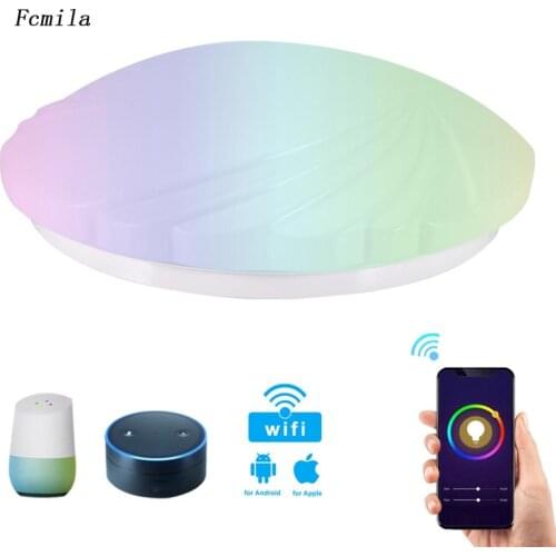 Smart Life Wifi LED Ceiling Light RGBCW Remote Control Compatible With Google Home/Alexa Led Lamp