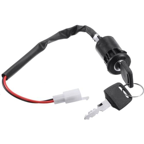 Universal 1pc Motorcycle Ignition Barrel Switch 2 Wire Type On Off With 2 Keys For Scooter Auto Car ATV Boat