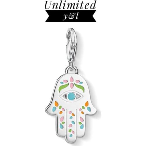 Fatima of Hand Evil Eye Charms Pendant for DIY Jewelry Making 925 Sterling Silver Mexico Jewelry Accessories Bracelets Necklaces