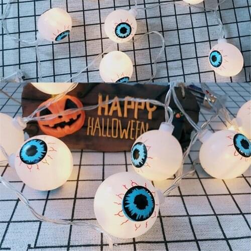 1.5m 10Led Halloween Pumpkin Ghost Skeletons Bat Spider Led Light String Festival Bar Home Party Decor Halloween Ornament 1.5