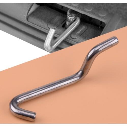 13.8 cm Metal Silver Stainless Steel Car Tailgate Tail Locker Extender Air Vent Lock Latch Standoff Fit For VW T4 T5 T6