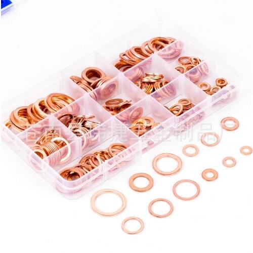 280pcs copper gasket box gasket M5-M20 specification copper oil seal gasket