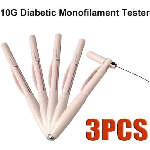 3Pcs 10g Diabetic Monofilament Tester Pen Foot Probe Endocrine Nerve Skin Contact Needle Diagnostic Tool