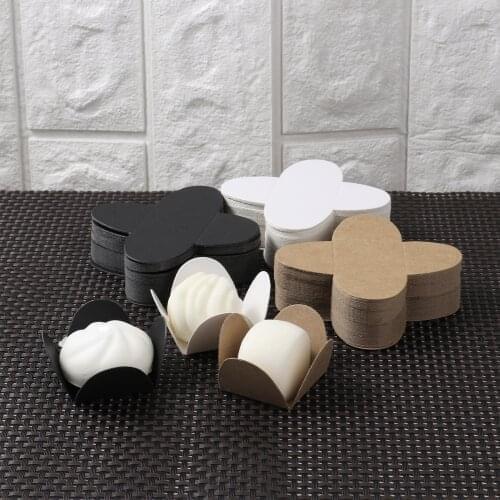 50Pc Paper Chocolate Candy Cut Spacer Dessert Tray for Chocolate Separate Package for Favors Party Supplies Chocolate Candy Tray
