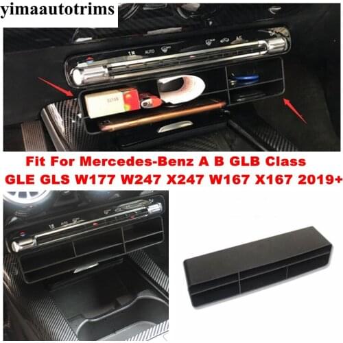 Accessories For Benz A B GLB Class GLE GLS W177 W247 X247 W167 X167 2019-2021 Center Control Storage Box Container Organizer Kit