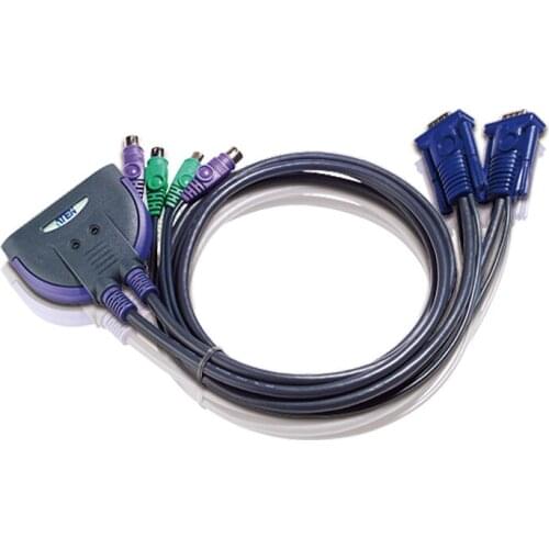 CS62S-AT 2-port PS/2 round port switch multi-computer KVM sharing, switch