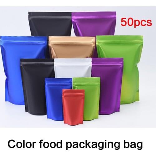 Color aluminum foil bag self-contained self sealing bag biscuit gift bait packaging bag flower tea candy sealing food bag