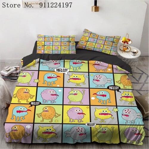 Home Textile Animals Duvet Cover Single Double Bed Linen Twin Full Queen King Size Bedding Set Kid Adult Bedclothes Quilt Cover