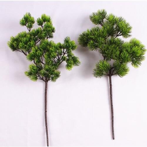 Artificial plant small pine tree mini Christmas tree simulation pine branches leaves bonsai accessories floral decorative plants
