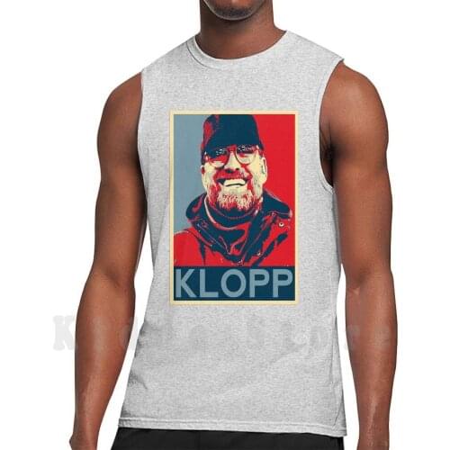 Jurgen Klopp Tank Tops Vest 100% Cotton Jurgen Klopp Klopp Football Manager Football Manager England Soccer Prem