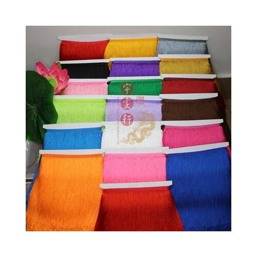 5Yard/Lot 50CM Long Polyester Lace Tassel Fringe Lace Trim Ribbon Sew Latin Dress Stage Garment Curtain DIY Accessories SM028