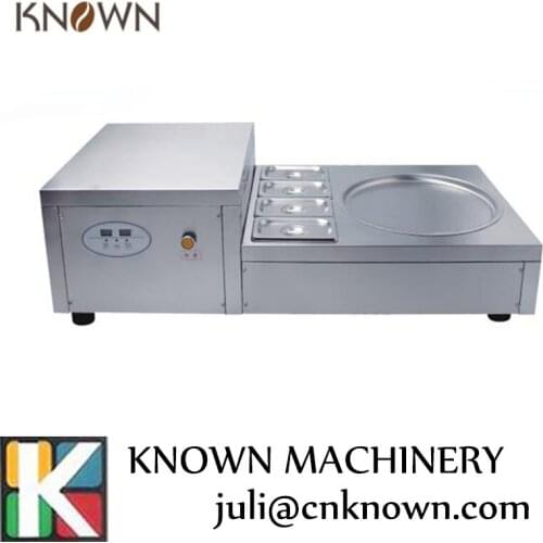 Fried ice cream machine with R410a refrigerant CE NSF 110V USA Thailand rolls fried ice cream machine Fast Freezing