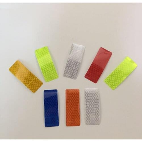 Motorcycle Electric Vehicle Car Reflective Stickers Bicycle Reflective Film Helps To Shield Scratches Rectangle10 PCS