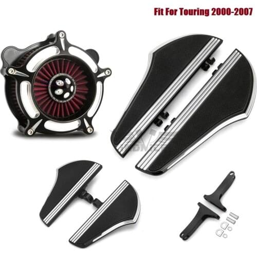 Front Rear Defiance Floorboard Foot peg Air Cleaner Fit For harley Softail Slim FLSL ,Fatboy 2000-2015