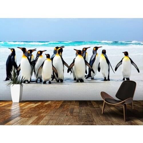 Custom animal wallpaper. Kings of the Beach is used in the living room bedroom dining background wall vinyl papel de parede