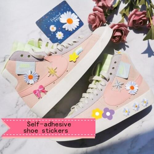Cute cartoon girl shoes decorative patch stickers creative DIY canvas shoes sports shoes with shoes stickers shoes accessories