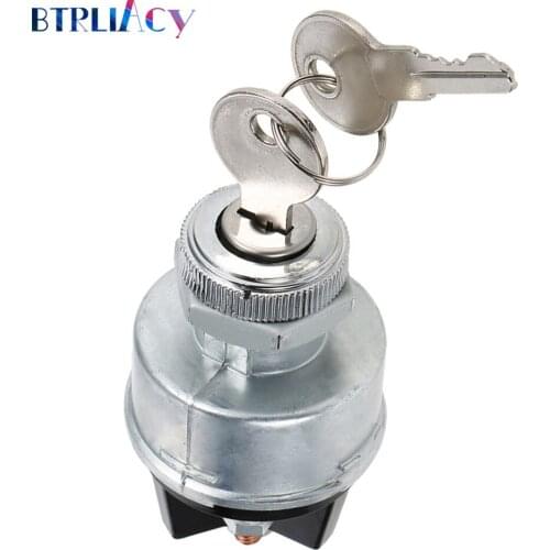 BTRLIACY Universal Ignition Key Starter Switch With 2 Keys For Car Tractor Trailer Wholesale Quick delivery CSV