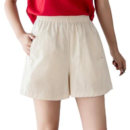 Women Shorts 2021 High Waist Striped Summer Wide Leg Loose Shorts for Sports