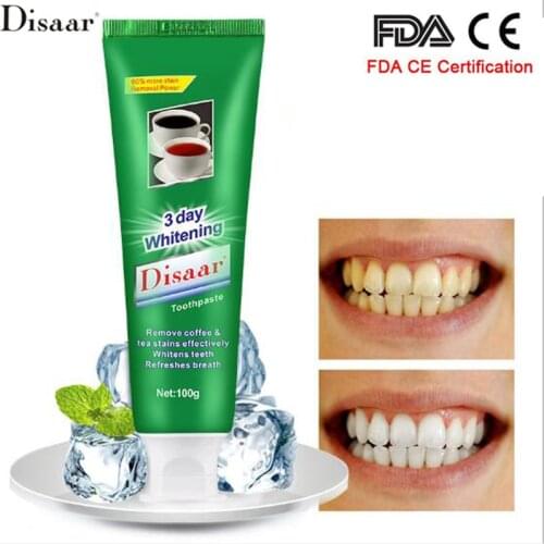 Disaar charcoal toothpaste creme dental Activated Charcoal Teeth Whitening Toothpaste Natural Black Mint Flavor Herbal