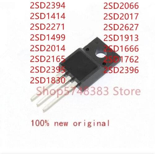 10PCS 2SD2394 2SD1414 2SD1499 2SD2014 2SD2165 2SD2395 2SD1830 2SD2066 2SD2017 2SD2627 2SD1666 2SD1762 2SD2396 TO-220F