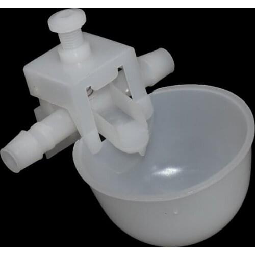 100 pcs Chicken Drinking Cup Automatic Drinker Chicken Feeder Plastic Poultry Water Drinking Cups Easy Installation With Screws
