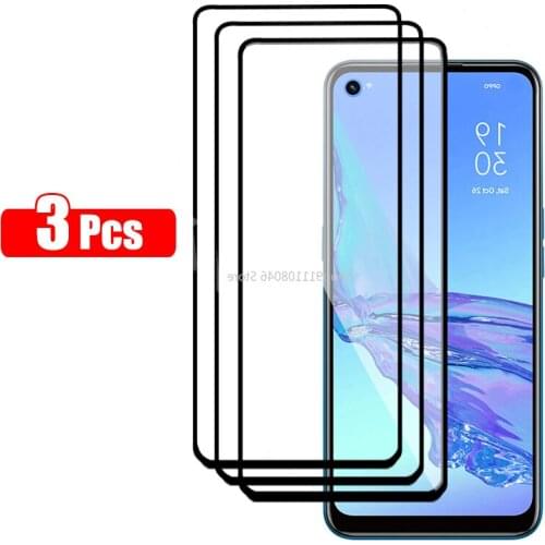 3 Pcs Tempered Glass For OPPO A72 A52 A92 A53 Screen Protector Protective Glass For OPPO A9 A5 2020 Front Film Phone Accessories
