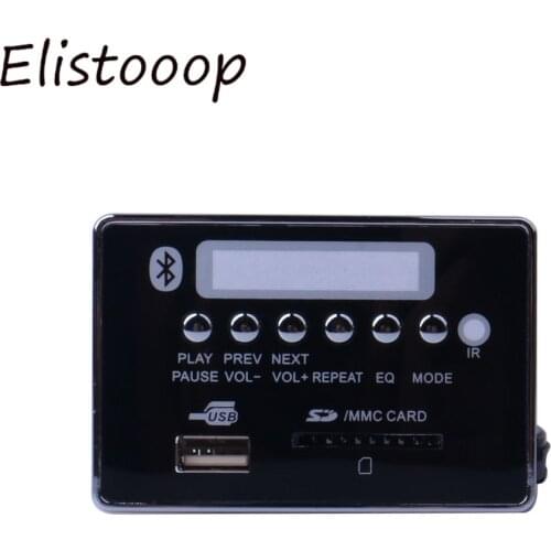 2019 Car USB MP3 Player Hands-free MP3 Decoder Board Bluetooth Module USB FM Aux Radio for Car Integrated Remote Control