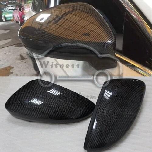 For Volkswagen car CC 2010 - 2018 Full Replacement carbon fiber look Car Side Mirror Cover carbon fiber look side caps