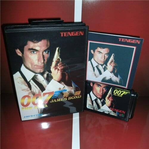 James Bond 007 - The Duel Japan Cover with Box and Manual for MD MegaDrive Genesis Video Game Console 16 bit MD card