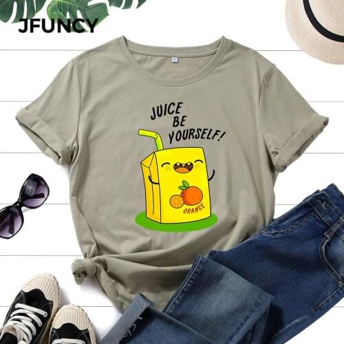 JFUNCY Women's Loose T-Shirts