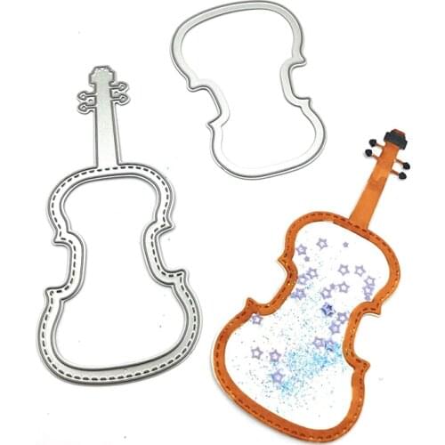Julyarts Beautiful Violin Metal Cutting Dies 2020 Die Cut Dies For DIY Scrapbooking Decorative Embossing Handcraft Template