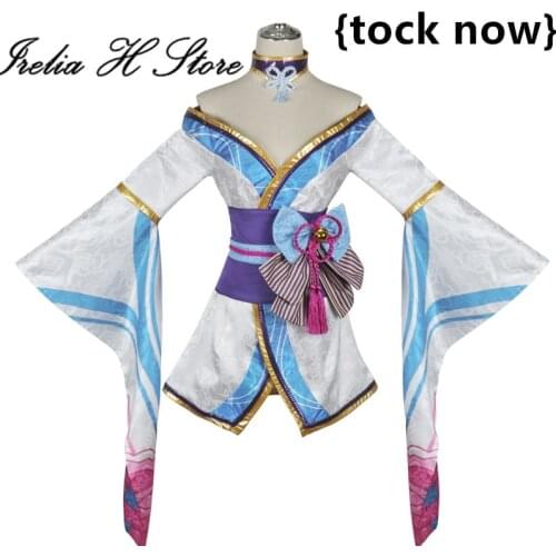 Spirit Blossom Ahri LOL cosplays Spirit Blossom Ahri cosplay costume Halloween costumes tail ball can custom amde