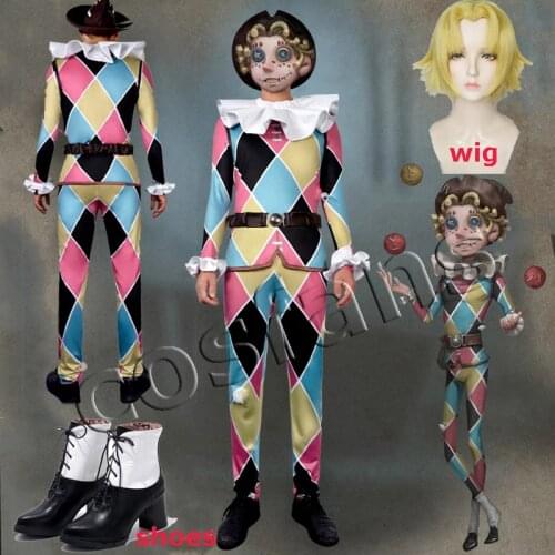 Mike Morton /Acrobat cos Identity V anime man woman cosplay High-quality Halloween costume full set Top + pants + belt + collar