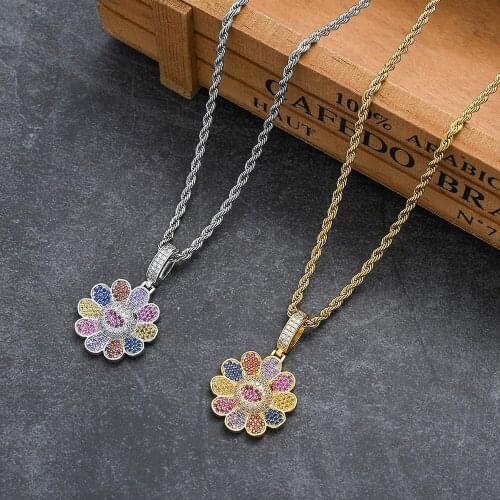 Brass Pendants Mirco Pave Prong Setting Hip Hop Jewelry For Man and Women CN289