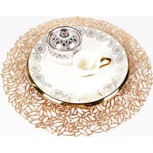 Hot 100pce/lot Round Coaster Insulation Table Mats Pads Plastic Table Placemat Non-slip Mats Coffee Tea Place Mats