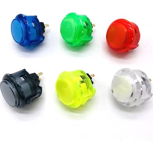 12PCS Official Original Sanwa OBSC-30 24# 24MM 30MM Push Button Clear Round Arcade Durable Micro Switch Joystick DIY Accessories