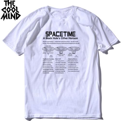 COOLMIND 100% cotton spacetime Theory of relativity print men T shirt casual summer men tshirt male loose t-shirt mens tee shirt
