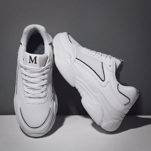 Men outdoor slip-on comfortable casual shoes mens sneakers 2019 fashion mesh fabric breathable leisure lace up running air