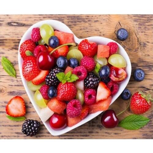 Diamond Art Fruit Diamond Art Painting Needlework Diamond Painting Full Drill Kits Rhinestone