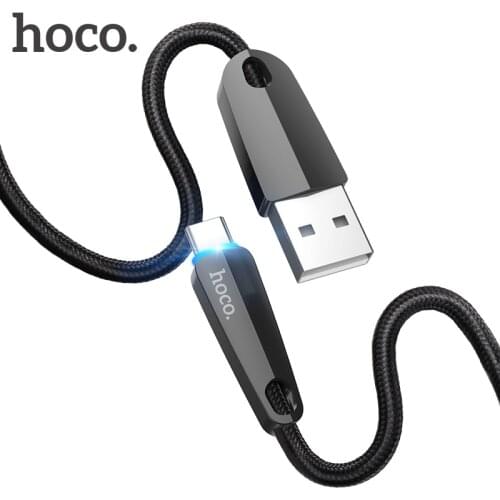 HOCO USB Type C Cable for Oneplus 5 5T Cable to Type C smart power off Fast Charge Data Cable for Samsung S9 Huawei p20 Xiaomi