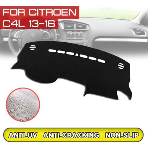 For Citroen C4L 2013 2014 2015 2016 Car Dashboard Mat Anti-dirty Non-slip Dash Cover Mat UV Protection Shade