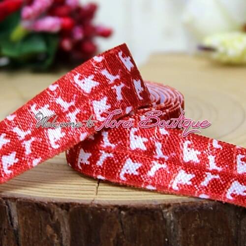 FLRA FOE wholesale Christmas fold over elastic hairband